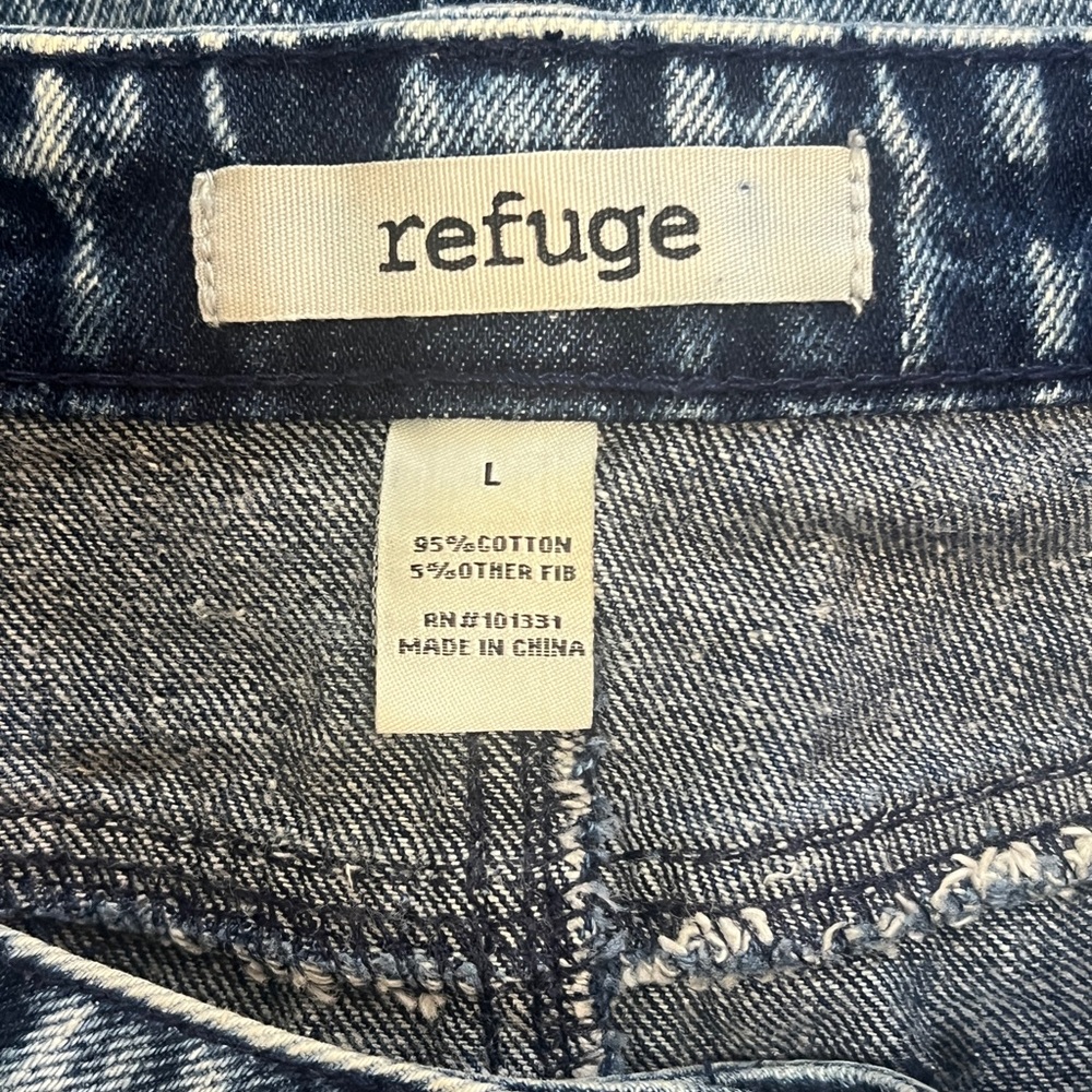 Button Down Refuge Jean Skirt Size L - Picture 4 of 7